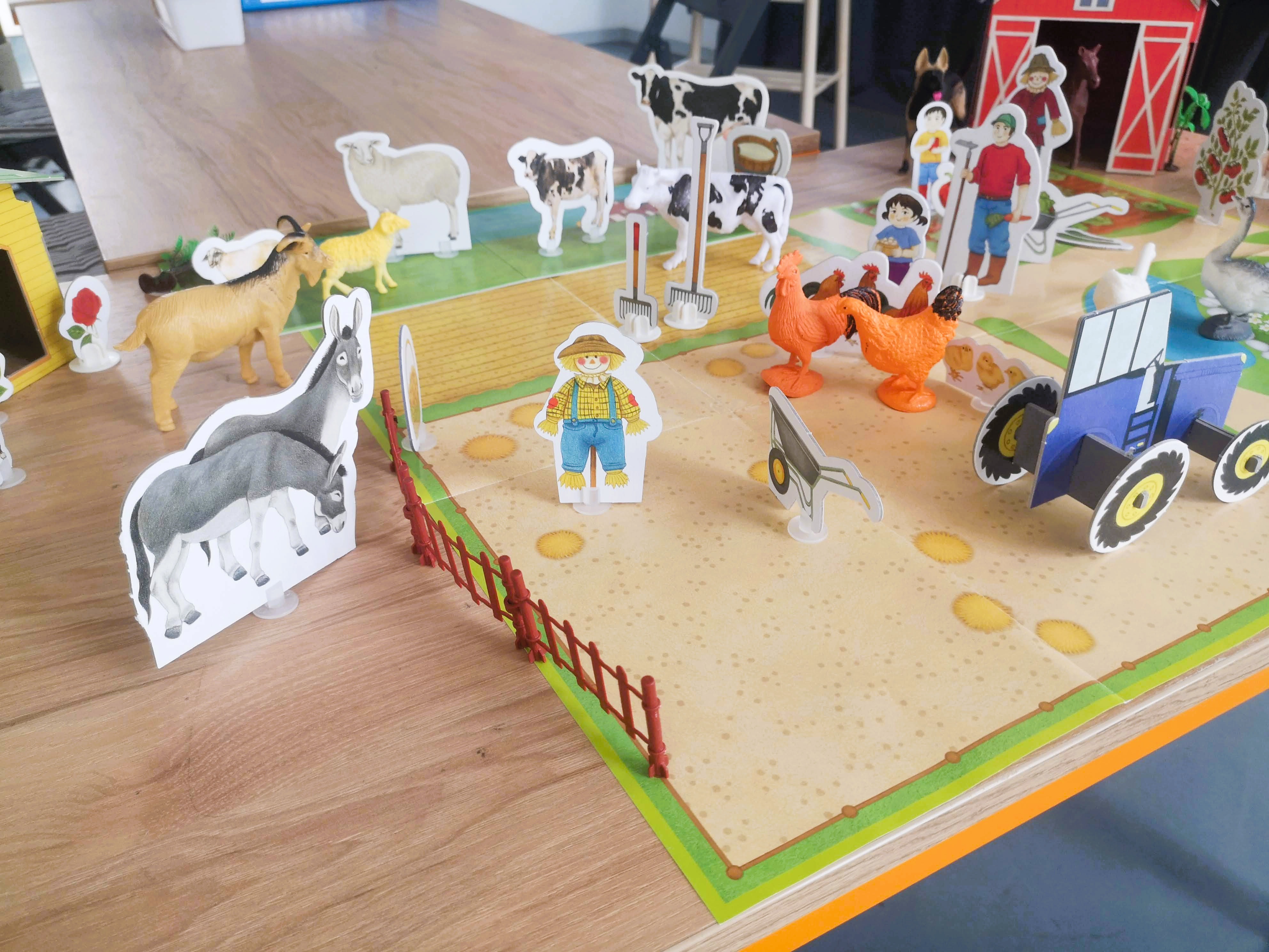 Children learning English through play